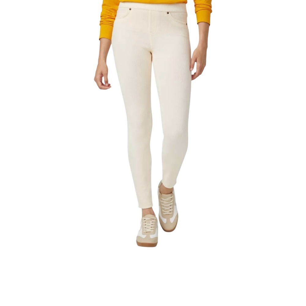 HUE Women's Cream Skinny Jeans